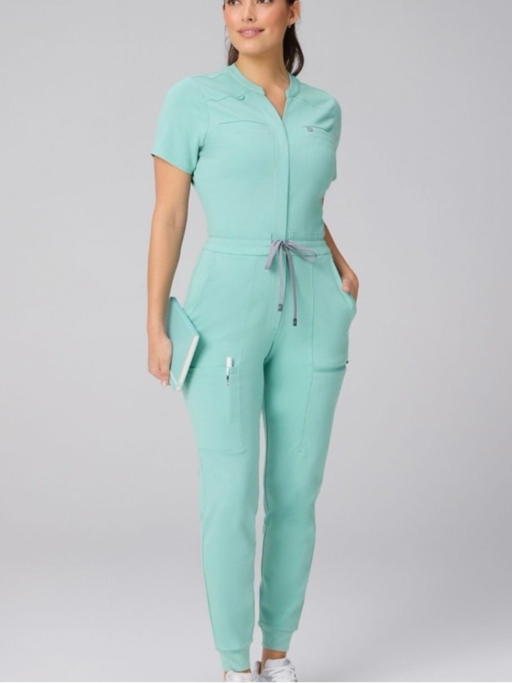 Fabletics Sea Glass Scrub Jumpsuit